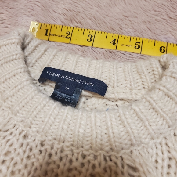 FCUK Kalina Cable Knit Jumper Sweater in Classic Cream - Picture 8 of 14